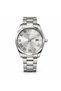 Aurelion Silver Men's Watch, Stainless Steel Bracelet, Roman Numeral Sunray Dial, Luxury Quartz Analog Wristwatch, Premium Dress Watch, Gift for Men, TM1007M
