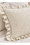 100% Cotton Muslin Ruffled Pillowcase - 50 X 70 - 2