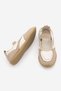 Women's Sneaker Suede Textured Mary Jane Strappy Casual Sports Ballerina Sneaker Ronda Beige Suede - 7