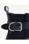 Leather Boots with Elastic and Buckle - 4