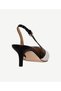 Double Color Leather Heeled Shoes - 4