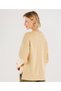 Crew Neck Sweatshirt with Stitching and Slit Detail - 4