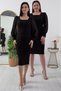 Square Neckline Sleeves Chiffon Plus Size Dress 13437 - 6