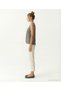 Cropped Pad V-Neck Sleeveless Sweater - 5