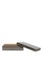 Patterned Bone Rectangular Box (11X16X5 cm) - 2