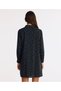 A Form Shirt Collar Long Sleeve Dress - 4
