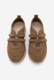 Women's Suede Mary Jane Double Strap Retro Casual Sports Ballerina Sneaker Shoes Golyate Tobacco Brown Suede