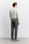 Men's Anthracite Velvet Corduroy Soft Touch Relaxed Fit Trousers with Elastic Sides A62Y3039 - 6