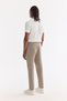 Men's Oil Green Classic Waist Cotton Elastane Relaxed Fit Chino Trousers A61Y3013 - 4