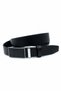Non-Hole Buffalo Leather Classic Men's Belt with Automatic Buckle - 3