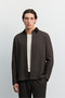Men's Brown Plaid Patterned Velvet Collar Detailed Comfort Fit Pocketed Shirt Jacket A62Y2550 - 6