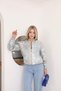 Patterned Glittery Jacquard Women's Jacket - 8