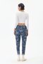 Women's Blue Italian Camouflage Print Stretch Fabric Pants, Sizes 38–46 - 4