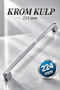 Furniture Kitchen Wardrobe Drawer Cabinet Cover Metal Handle Handle Handles Oval Chrome 224 mm