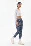 Women's Blue Italian Camouflage Print Stretch Fabric Pants, Sizes 38–46 - 2