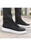 Men's Black and White Platform Sole Lace-Up Casual Everyday Sneaker Sports Shoe BA0713 - 5