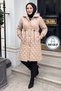 Quilted Coat Beige Hm2956
