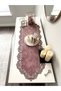 Pink Suede Fabric Runner 40X140 cm Table Length - Modern Design - 3