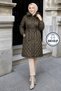 Quilted Coat Khaki Hm2956