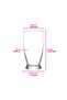 Roma Glass Soft Drink Cup Set of 6 350 ml (Large Water/Cold Coffee/Cocktail Glass) - 7