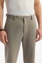 Men's Oil Green Classic Waist Cotton Jersey Carrot Fit Pants A51Y3013 - 5