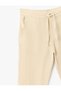 Cotton Muslin Chino Pocket Detailed Waist Lace up Trousers - 5