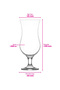 Fiesta Glass Cocktail Glasses Set of 6 460 ml (Soft Drink/Smoothie/Milkshake/Iced Coffee Glass) - 2