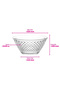 Artemis Glass Salad Bowl Single Extra Large 2150 ml (Presentation Bowl, Preparation Bowl) - 8