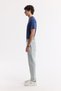 Men's Blue Classic Waist 100% Cotton Vintage Washed Oslo Carrot Fit Jean Trousers A51Y3550 - 3