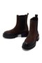Women's Brown Thick Soled Suede Leather Chelsea Boots 25Wfd150710 - 7