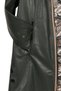 Marina Women's Green Oversize Leather Coat 26Sgd5675U4 - 7