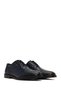 Men's Navy Blue Lace-Up Leather Classic Shoes Wm750022Dk - 2