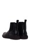 Men's Black Thick Soled Leather Chelsea Boots Wm680040Dv - 6