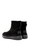Women's Black Suede Leather Teddy Boots 25Wfd130410 - 6