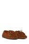 Women's Tan Tasseled Suede Leather Loafer 26Pfd202310 - 2