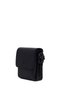 Men's Black Long Strap Leather Messenger Bag 25Wbd3540Ft - 5