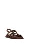 Women's Brown Stone Suede Leather Sandals 26Sfd551110 - 7