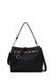 Women's Black Long Strap Classic Shoulder Bag Ab200026Sf