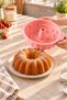 6-Piece Silicone Cake Pan Set: Rose, Bundt, and Baton Tart Pans; Pair of Oven Mitts; Fire-Resistant, Non-Stick, Flexible - 7