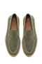 Men's Green Suede Leather Casual Loafers 26Sfd828110 - 5