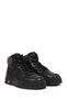 Men's Black Lace-Up Thick Soled Leather Sports Boots 25Wfd611214 - 2