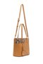 Women's Beige Long Strap Printed Classic Shoulder Bag Ab150012Sk - 2