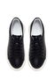 Men's Black Lace-Up Leather Sneaker 26SFD612118 - 4
