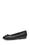 Women's Black Annytah Quilted Patterned Genuine Leather Ballerinas, Summer Shoes D467Nb05402C9999 - 2