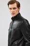 Wade Men's Black Slim-Fit Leather Coat 22Wgd6462Ve - 7