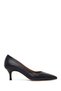 Women's Black Thin Heeled Leather Stiletto Af200019Dv