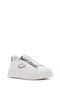 Women's White New Era Lace-Up Sneakers, Genuine Leather Sneakers G03G100017 - 6