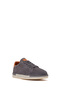 Men's Gray Lace-Up Suede Leather Sneakers 26Sfd765110 - 7