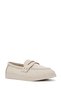 Women's Beige Stone Detailed Genuine Leather Shoes, Casual Shoes, Daily Shoes 25Sfd2022Ft - 7