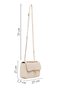 Women's Cream Chain Strap Printed Crossbody Bag 26Sbd201826 - 3